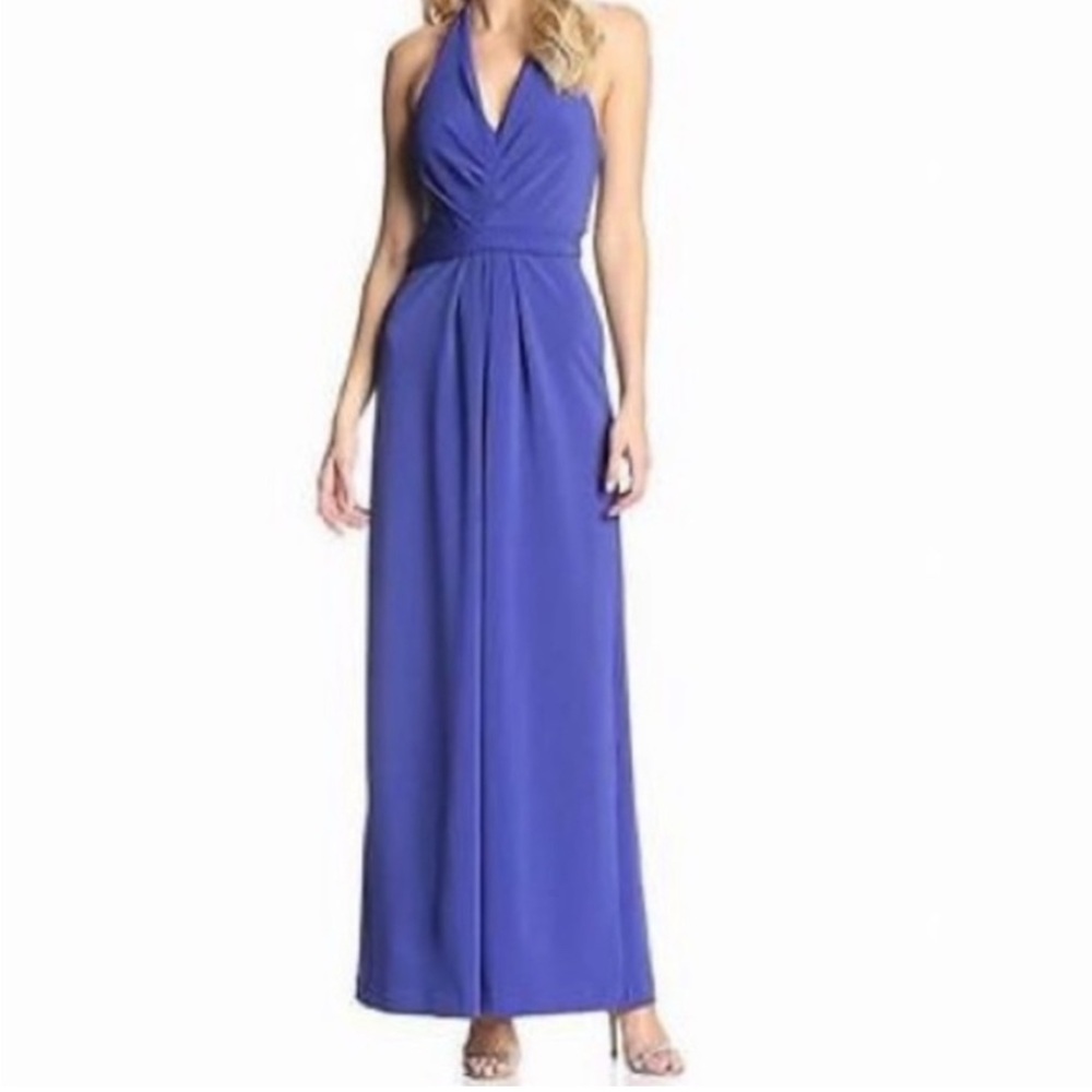Halston Heritage Royal Blue Maxi Dress